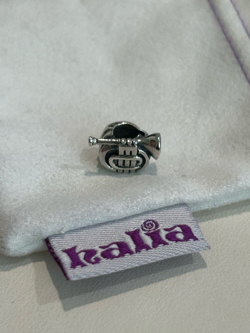 Halia Sterling Silver Trumpet Charm Bead